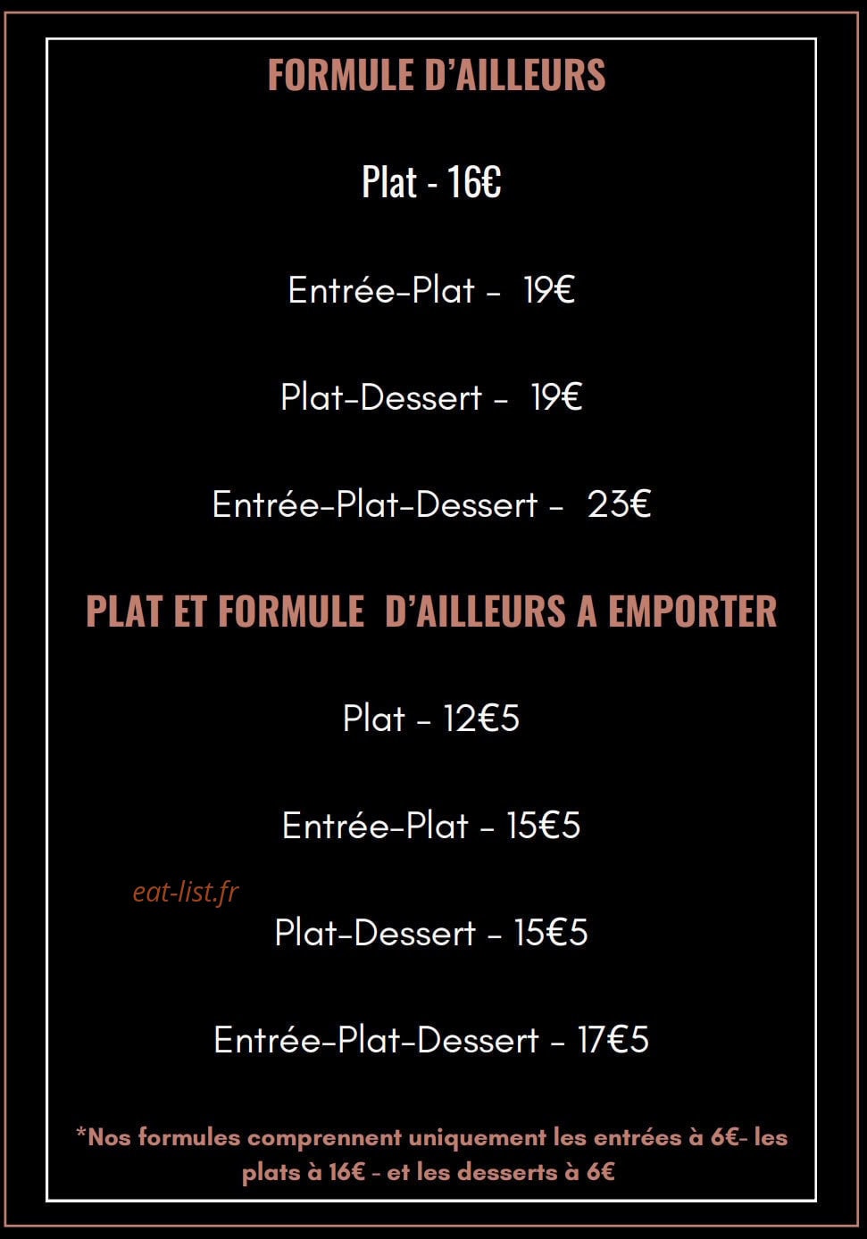 Le comptoir de rosemonde — carte page 6