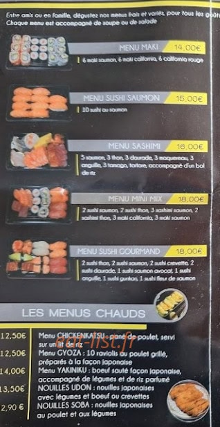 Sake Sushi — carte page 5