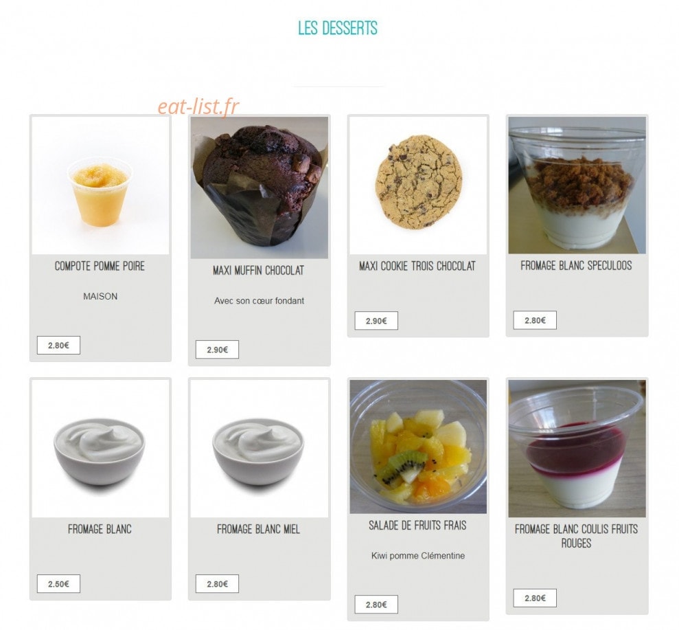 Fresh Cooking — carte page 6