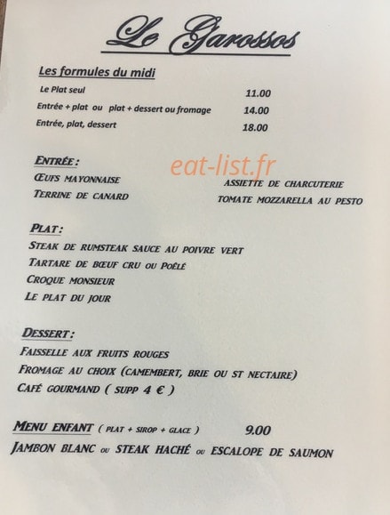 Le garossos — carte page 2