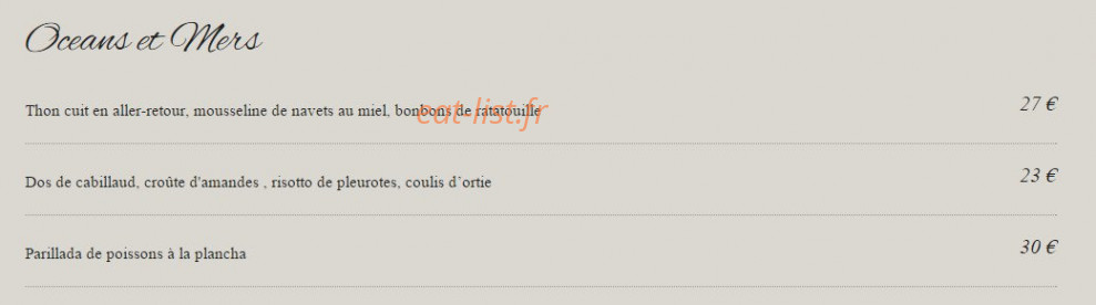 Autan des saveurs — carte page 7