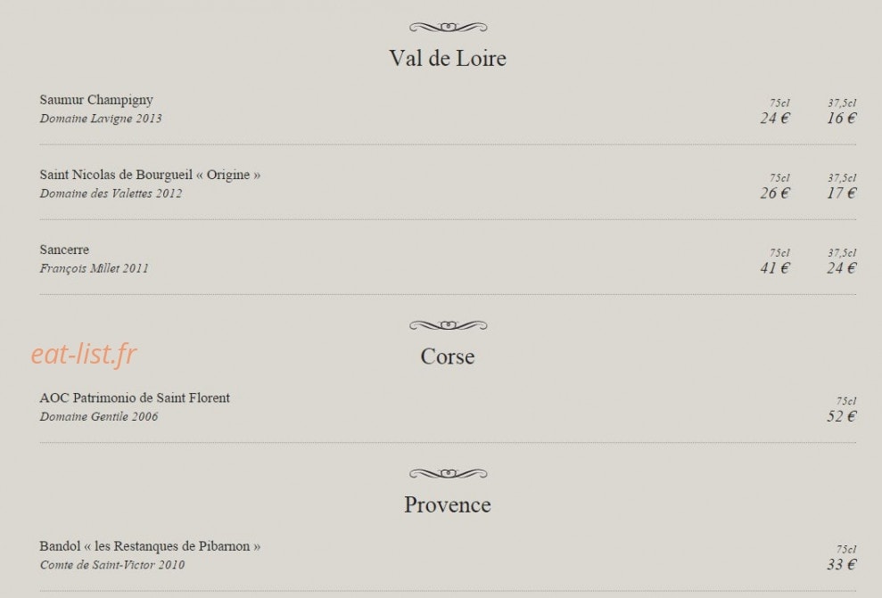 Autan des saveurs — carte page 15
