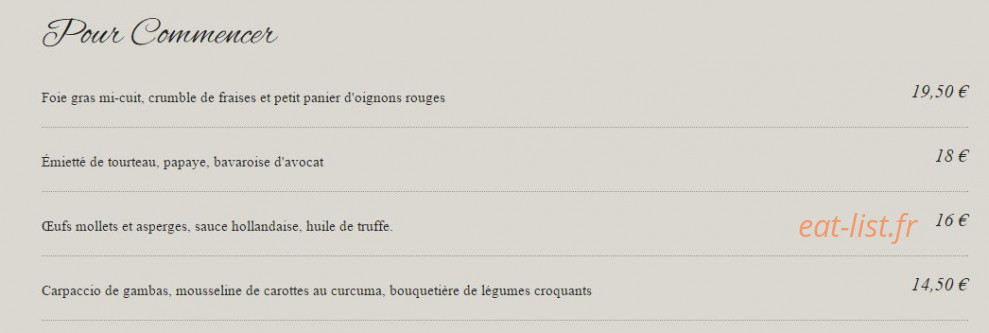 Autan des saveurs — carte page 6
