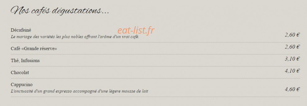 Autan des saveurs — carte page 26