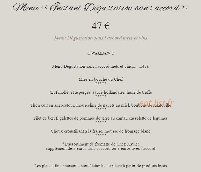 Autan des saveurs — carte page 3