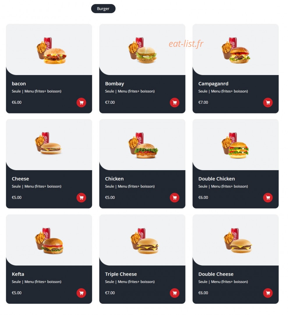 Bombay Tacos — carte page 3