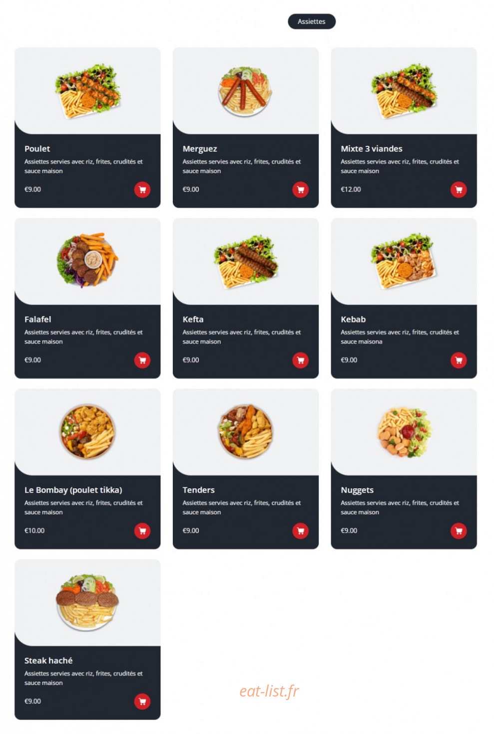 Bombay Tacos — carte page 6