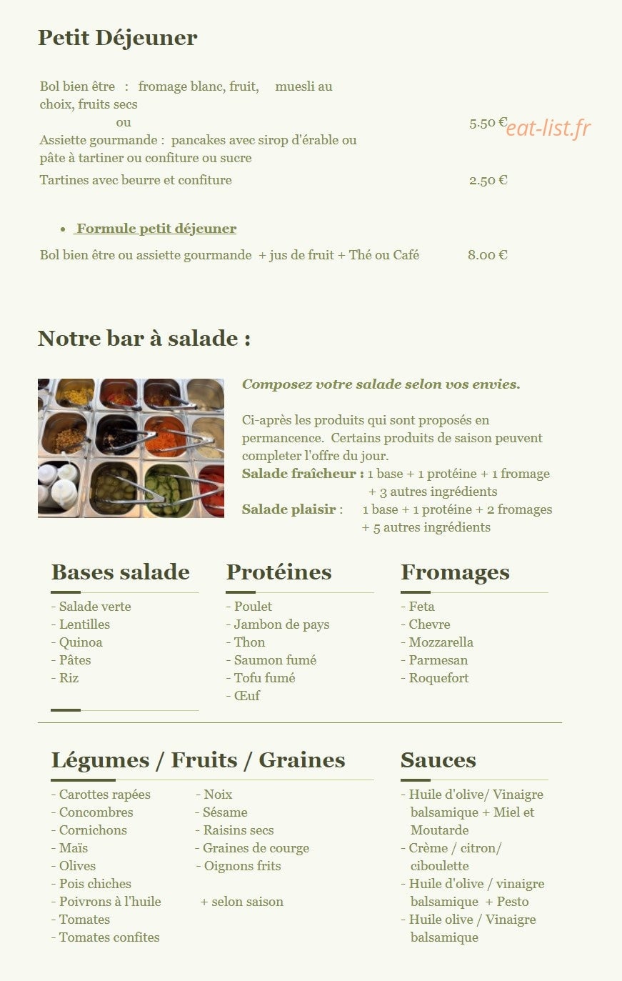 Chez Jo & Angie — carte page 2