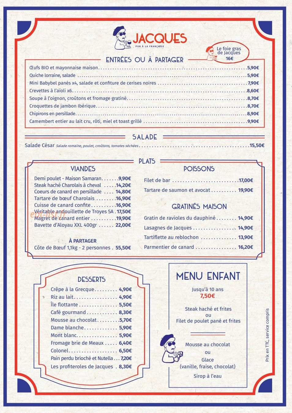 Jacques — carte page 1