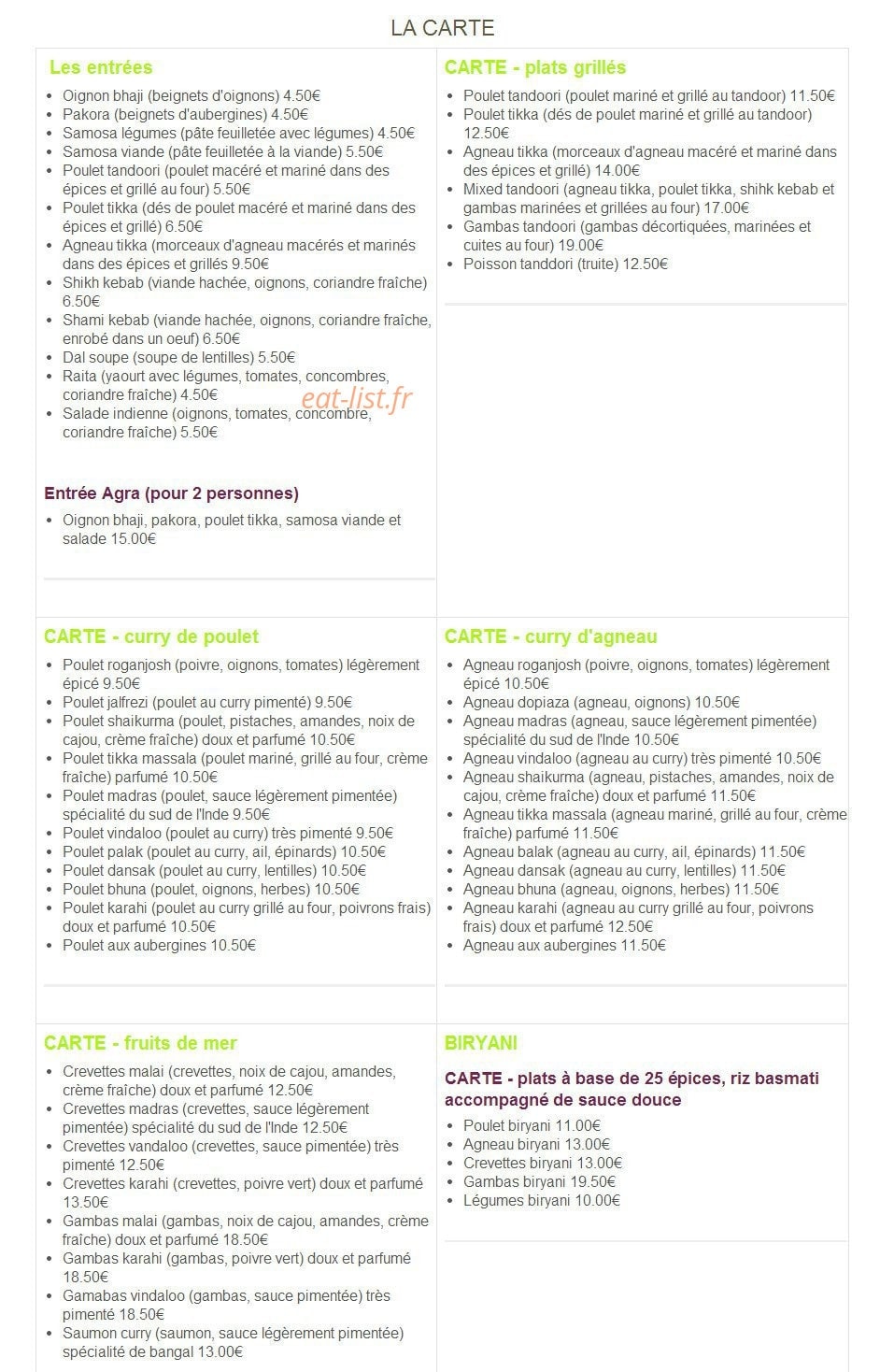 L'Agra — carte page 2