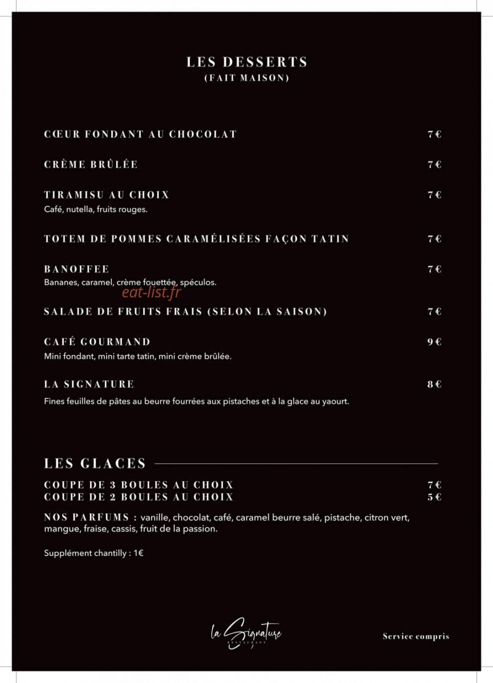 La Signature — carte page 7