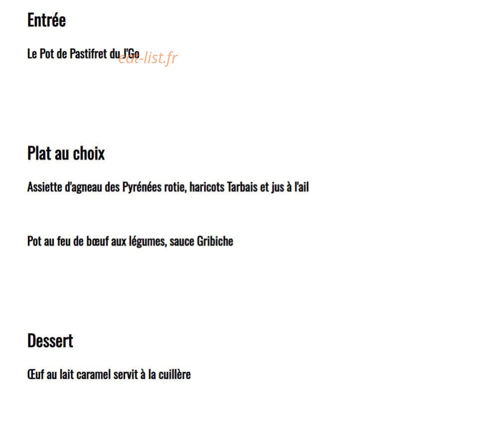 Le J'Go — carte page 5