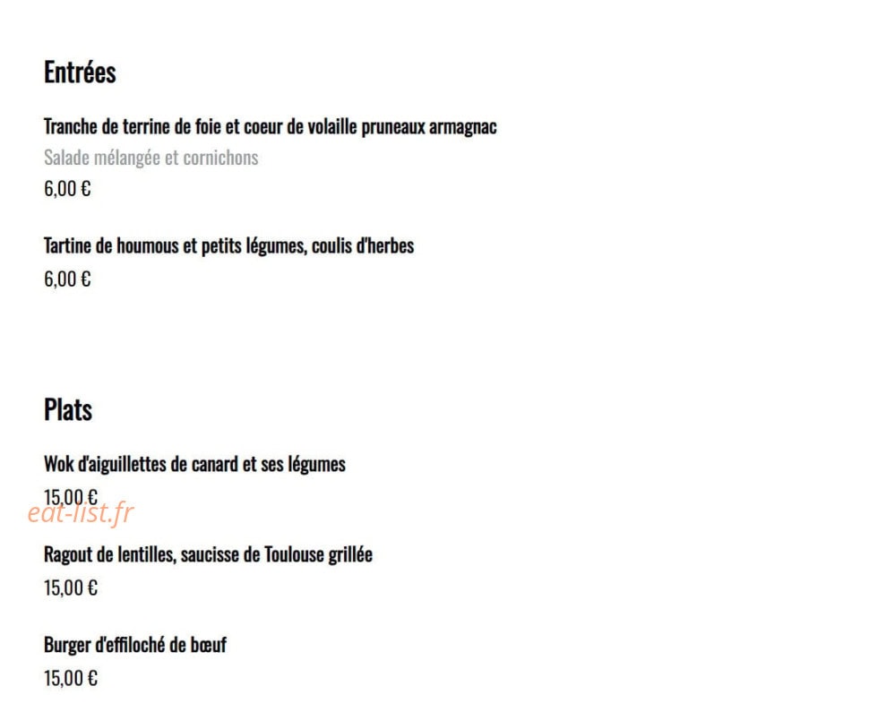 Le J'Go — carte page 1