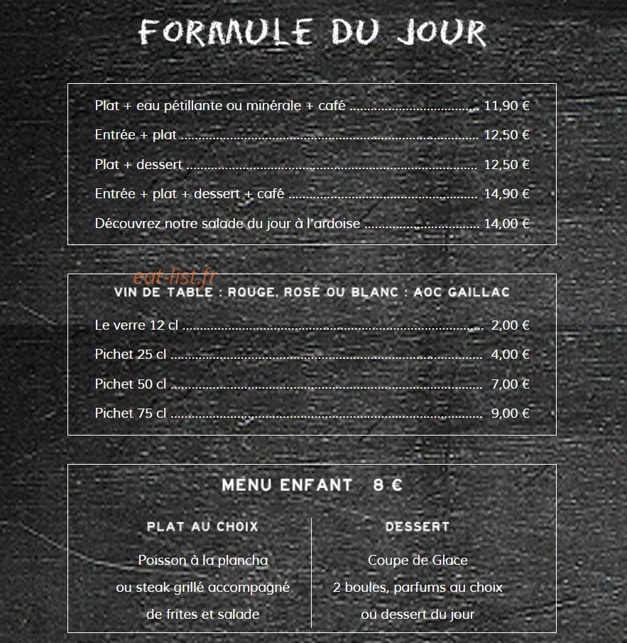Le Ribouldingue — carte page 1