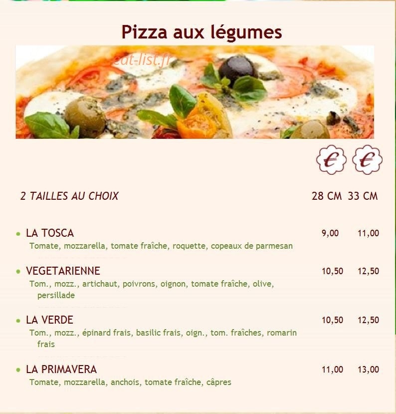 Pizz'la Tosca — carte page 4