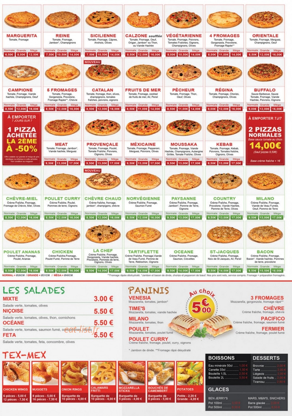 Pizza On Time — carte page 2
