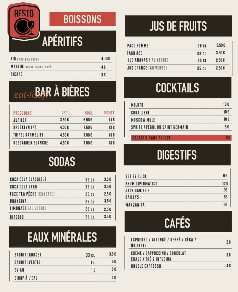 Sporting Eat — carte page 5
