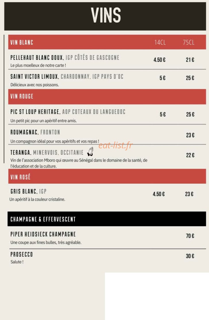 Sporting Eat — carte page 4
