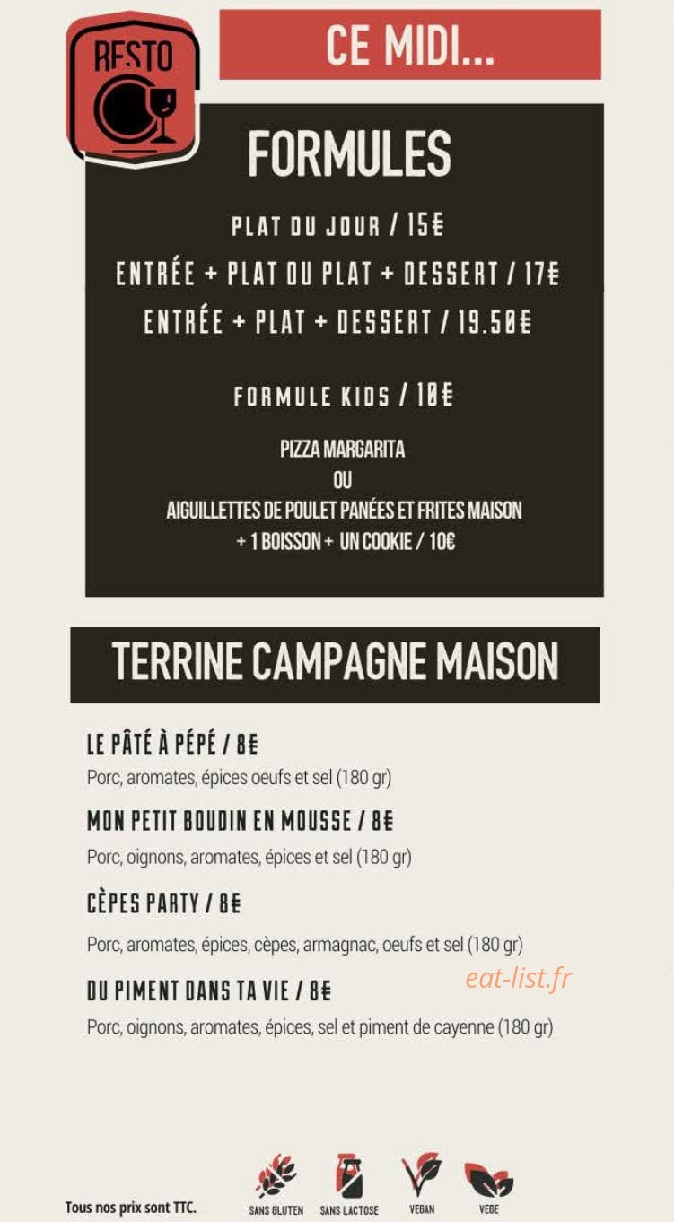 Sporting Eat — carte page 2