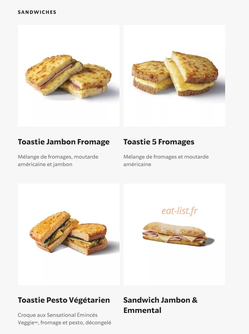 Starbucks Coffee — carte page 7