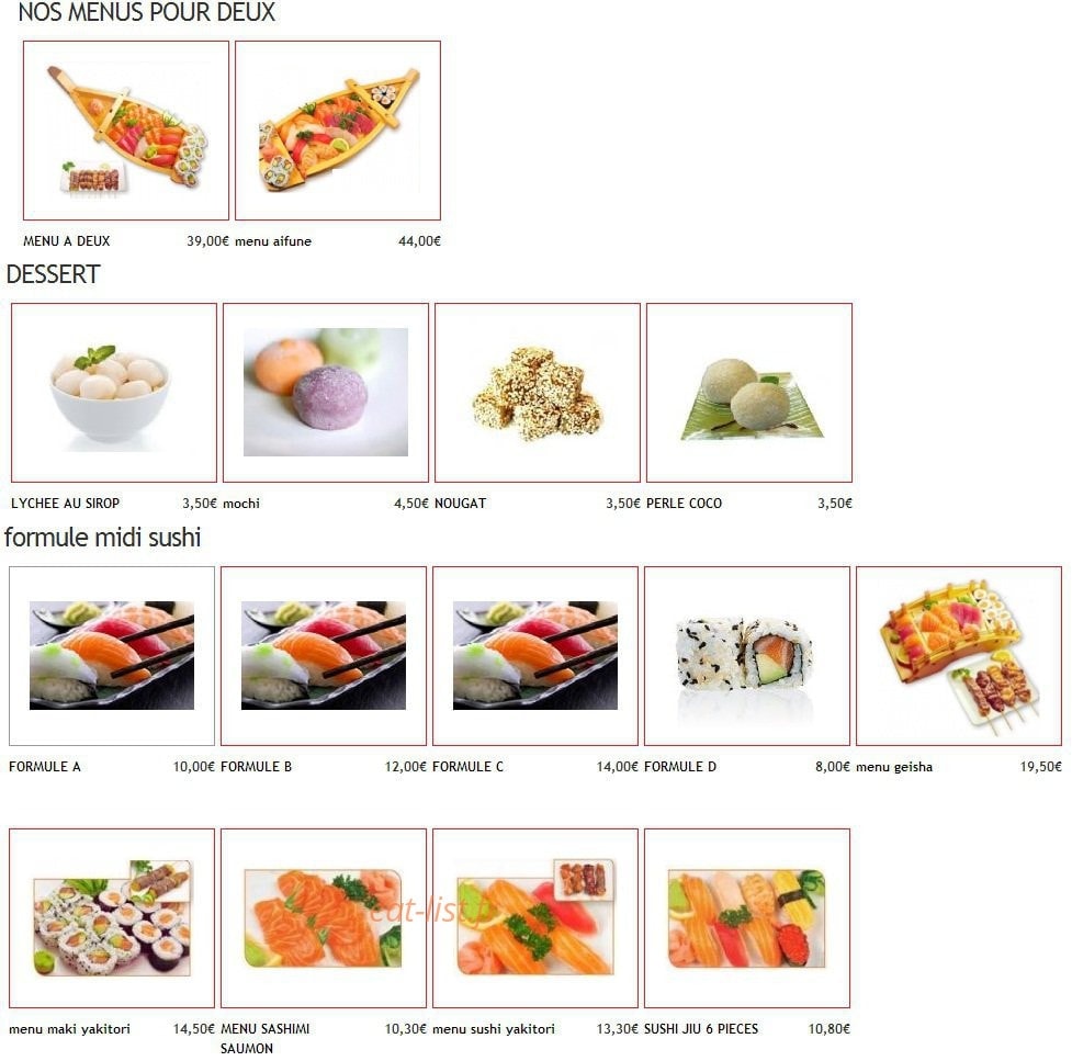 Sushi relais — carte page 5