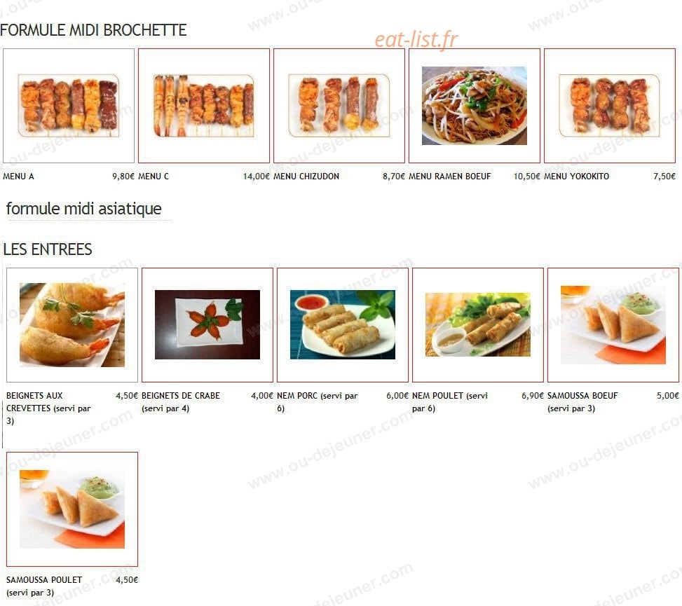 Sushi relais — carte page 6
