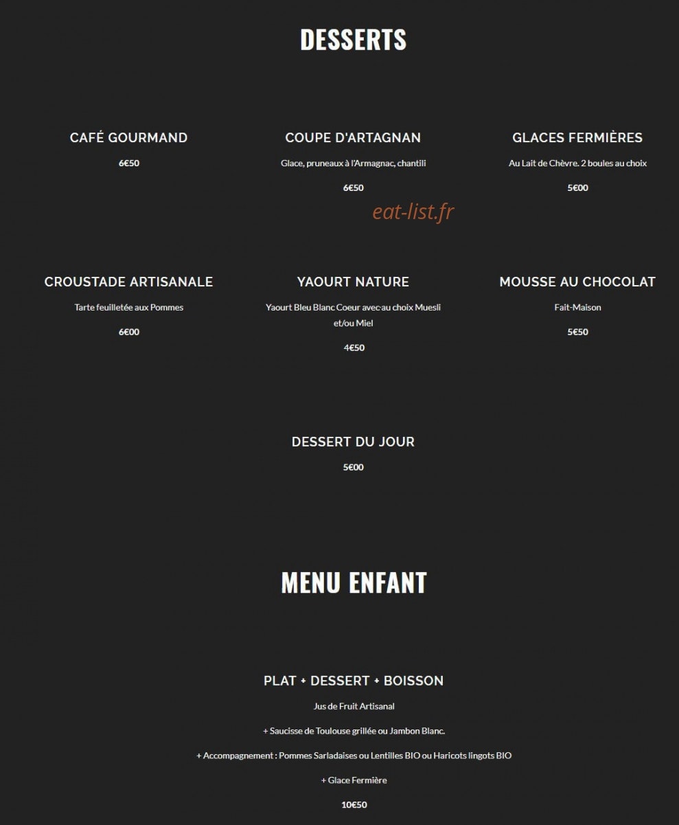 Chez Fanfan — carte page 3