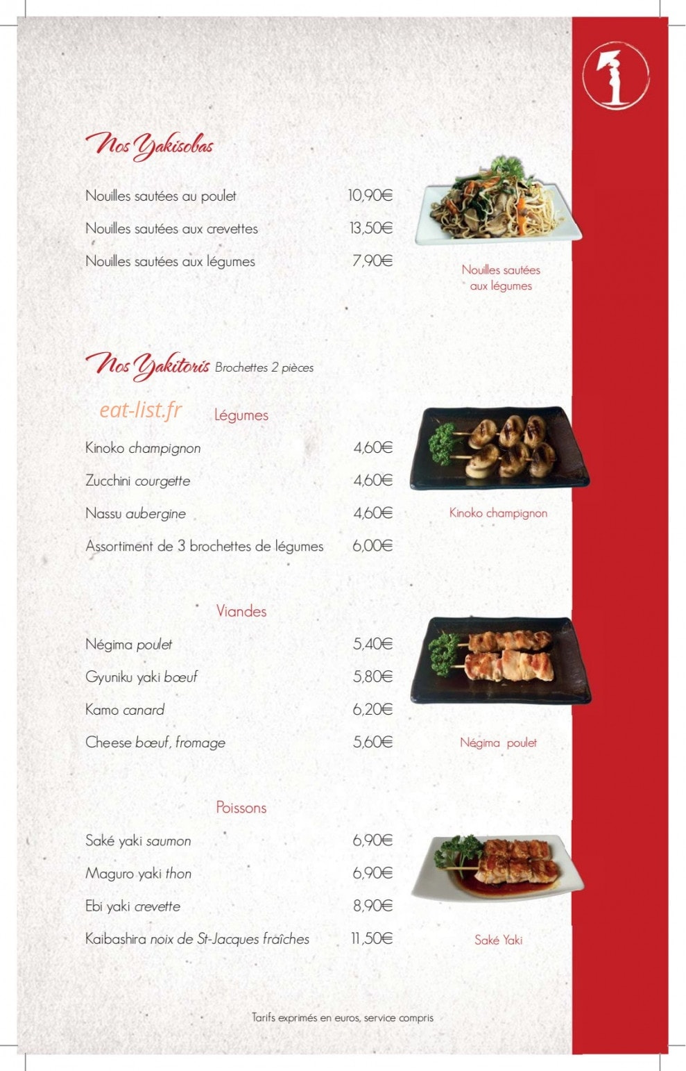 Kabuki Sushi — carte page 5