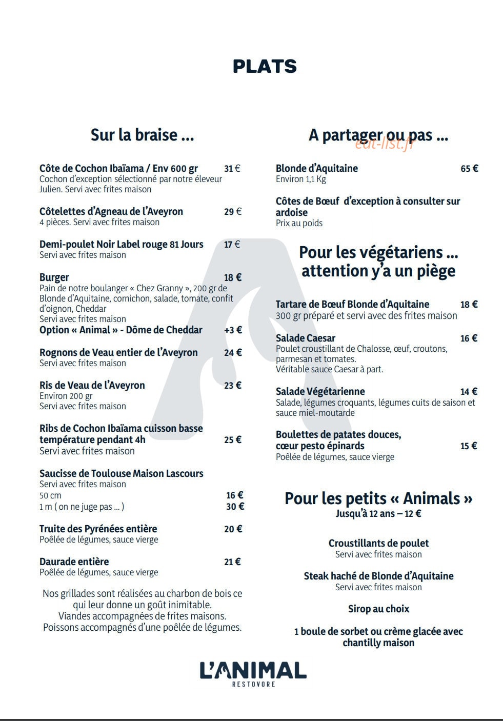 L'Animal — carte page 2