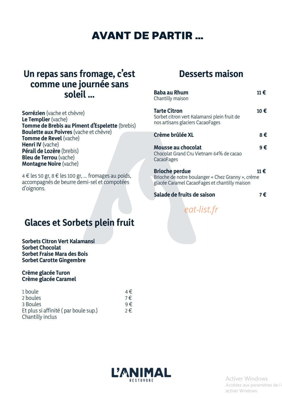L'Animal — carte page 3