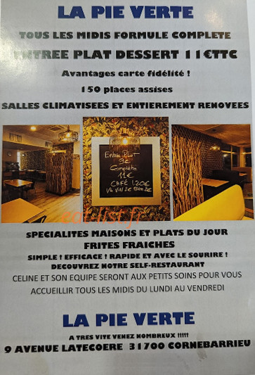 La Pie Verte — carte page 1