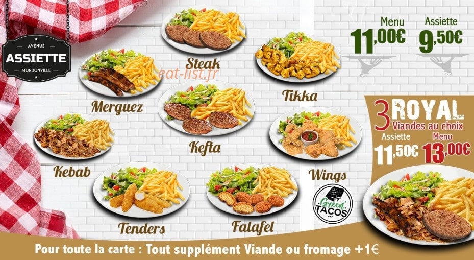 Green Tacos — carte page 3