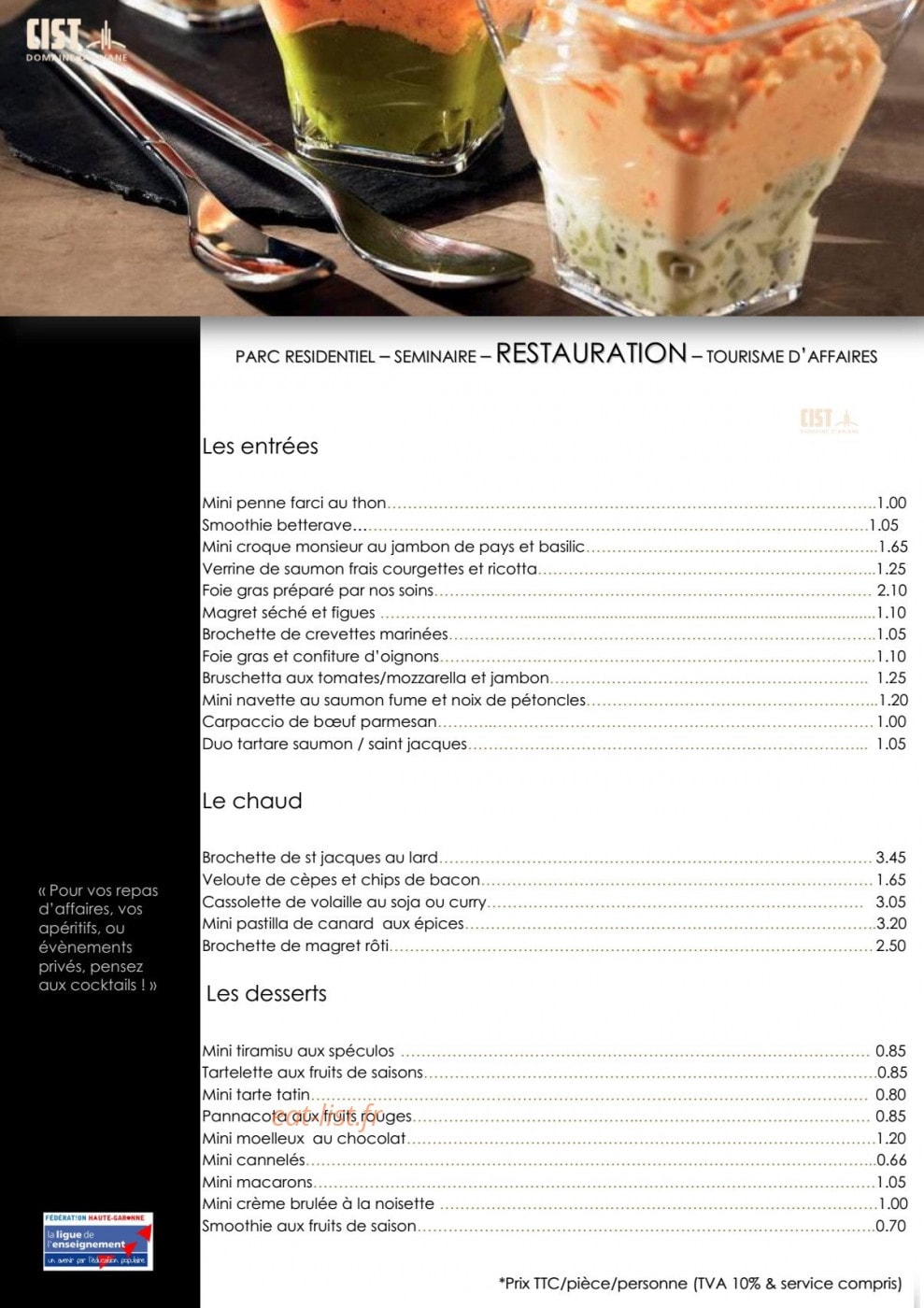 Le Domaine d'Ariane — carte page 5