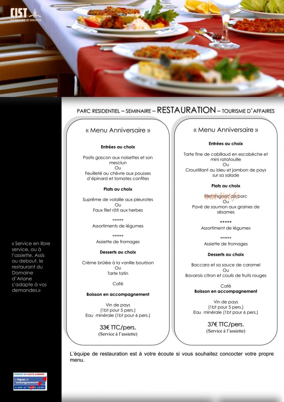 Le Domaine d'Ariane — carte page 4