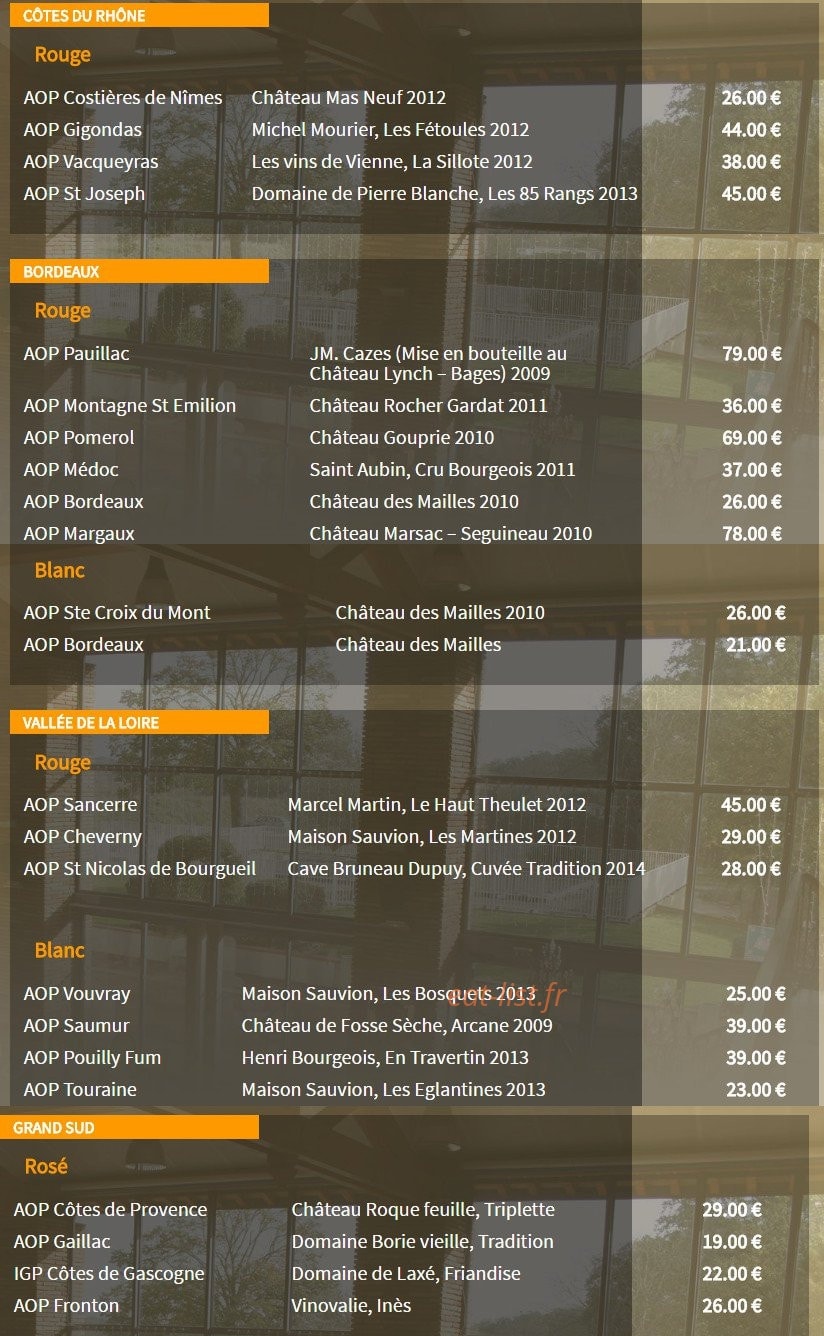Les Ecuries de la Tour — carte page 3