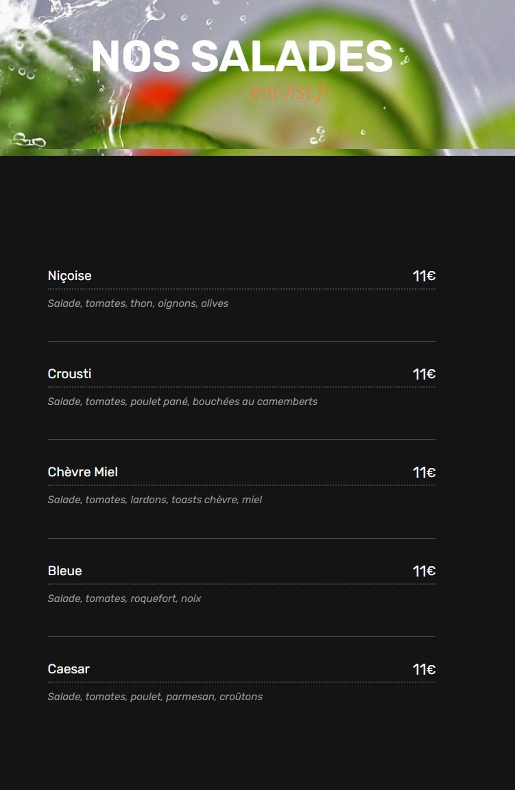 Pizza Way — carte page 4