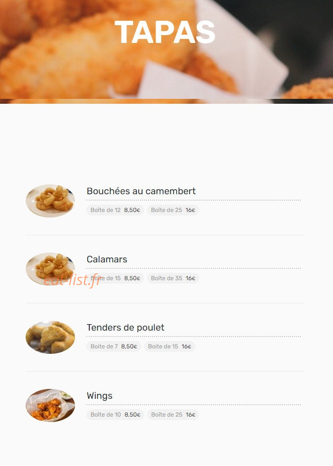 Pizza Way — carte page 5