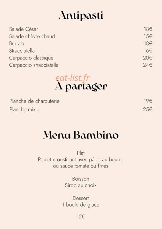 Akila Restaurant — carte page 2