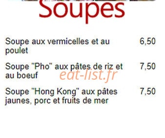 Asian Orchidée — carte page 2