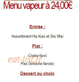 Asian Orchidée — carte page 15