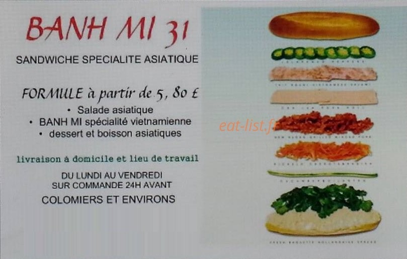 Banh Mi 31 — carte page 1