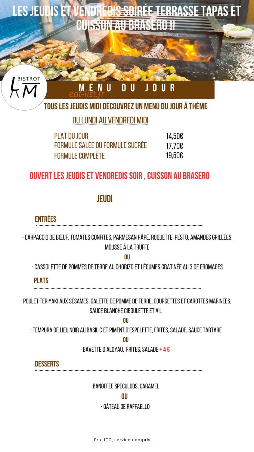 Bistrot Les Marots — carte page 5