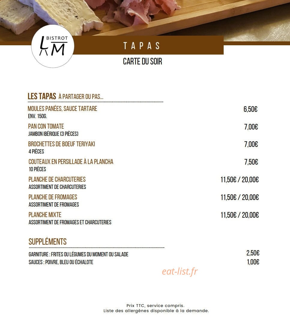 Bistrot Les Marots — carte page 4