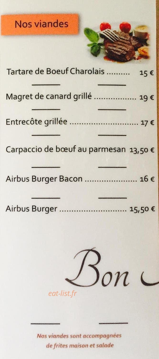 Brasserie L' Airbus — carte page 2