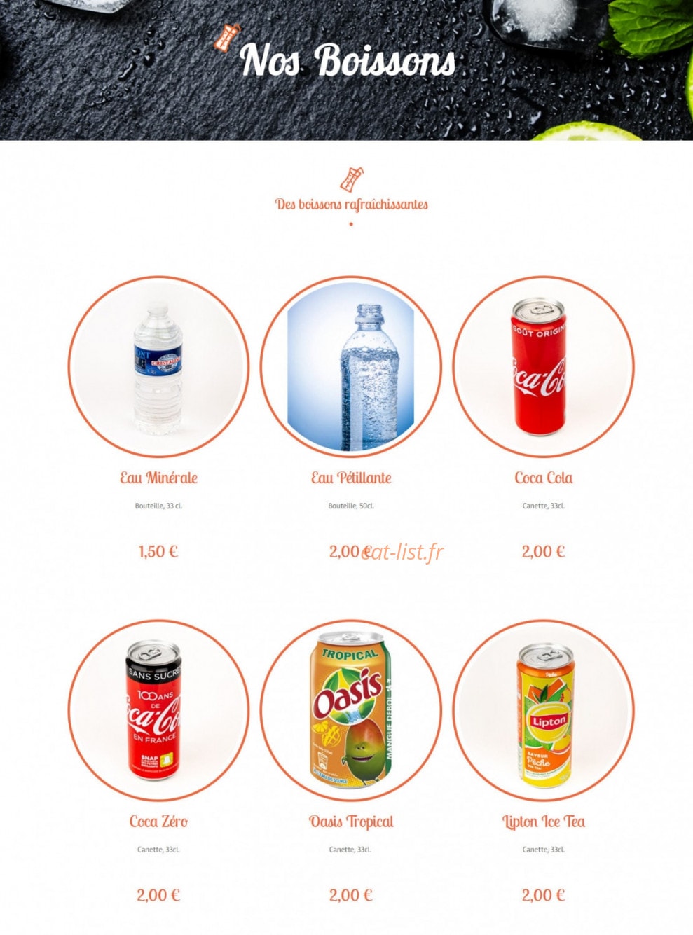 Cantine & Gamelle — carte page 6