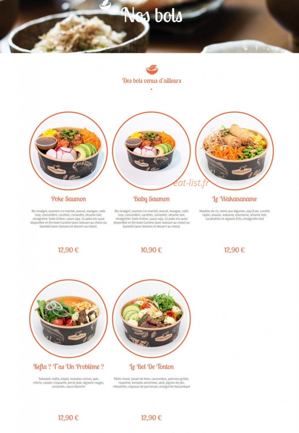 Cantine & Gamelle — carte page 3
