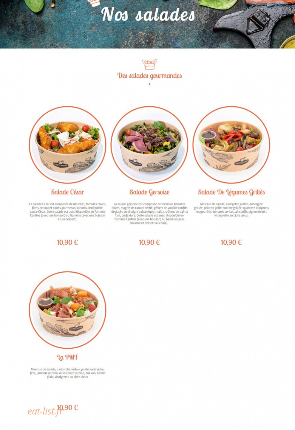Cantine & Gamelle — carte page 1