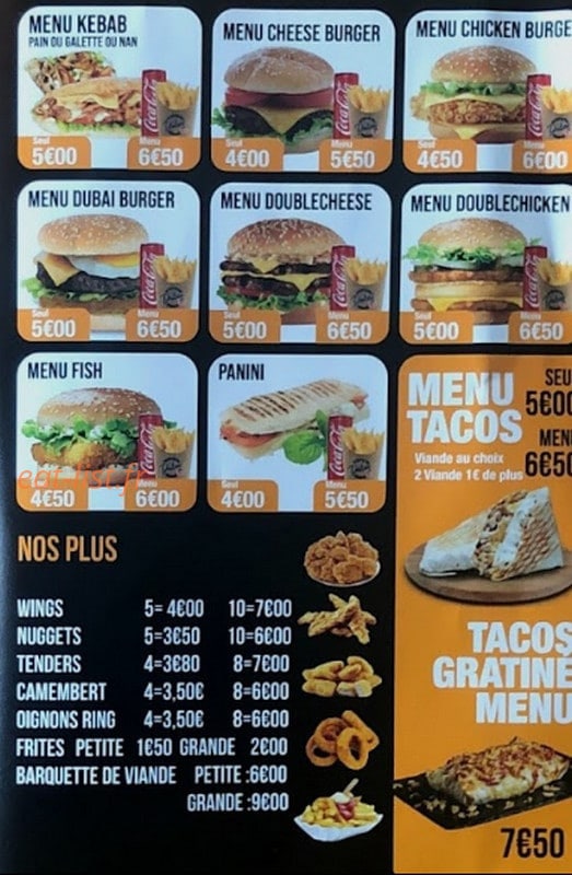 Dubai Eat — carte page 2