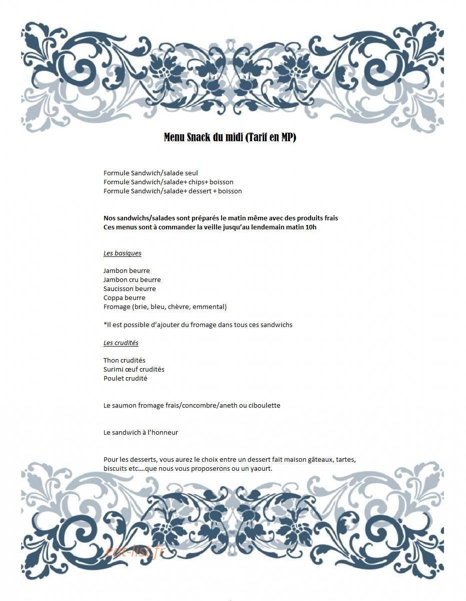 Friendriv'eat — carte page 1