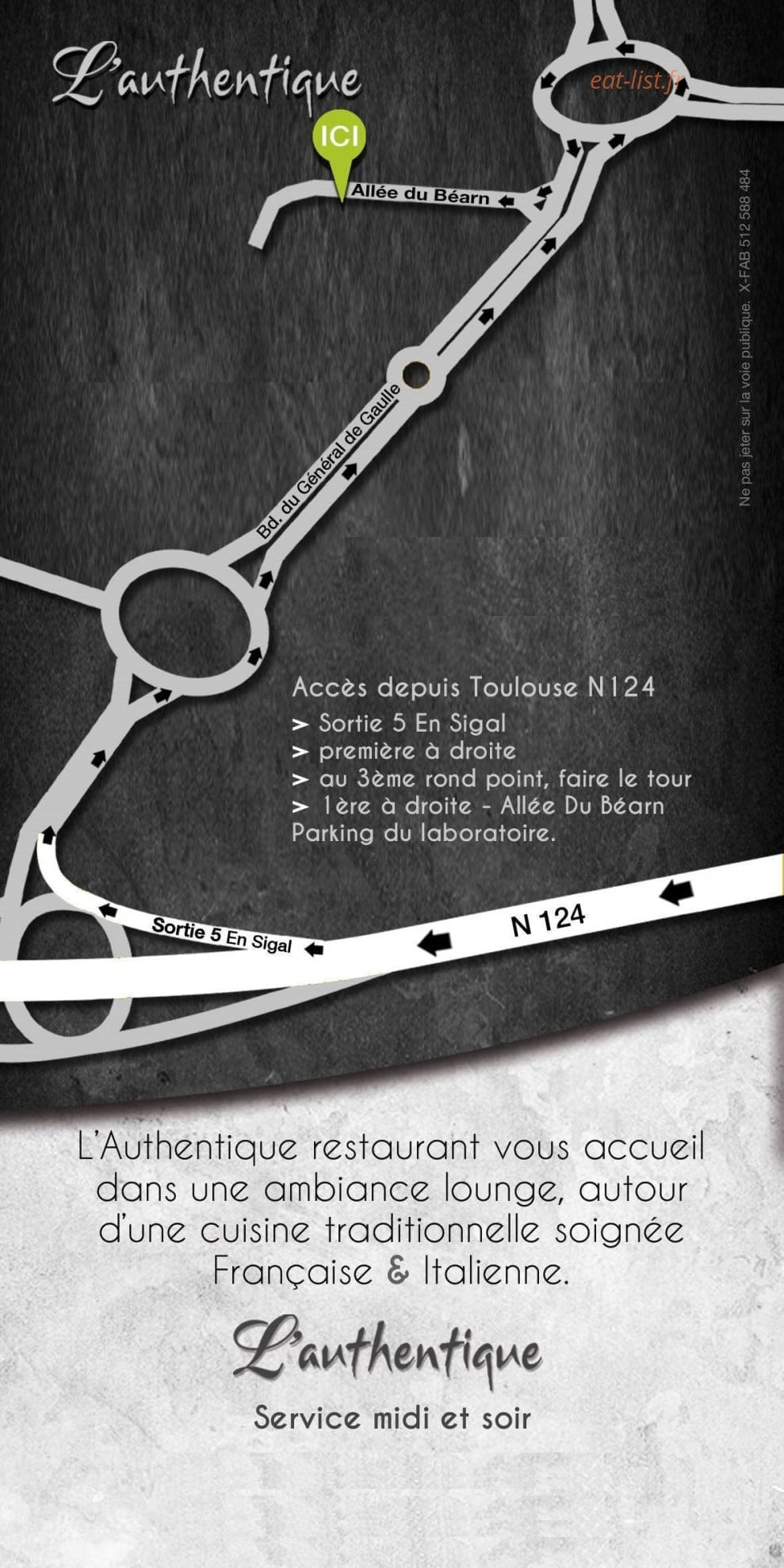 L'authentique — carte page 4
